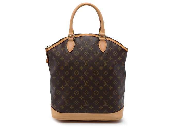 Louis Vuitton Brown Monogram Lockit Vertical Marron