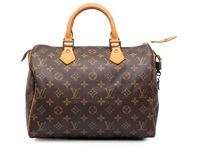 Louis Vuitton Brown Monogram Speedy 30 Marron
