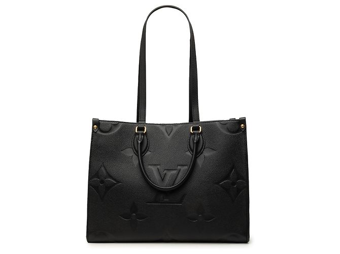 Louis Vuitton Black Monogram Empreinte Onthego MM Noir
