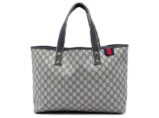 Borsa Tote Gucci Beige Medium GG Supreme Web Loop