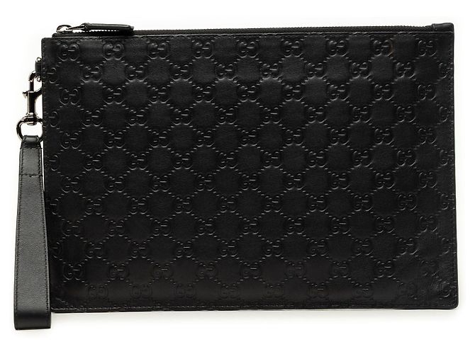 Clutch Gucci Guccissima Negra Negro