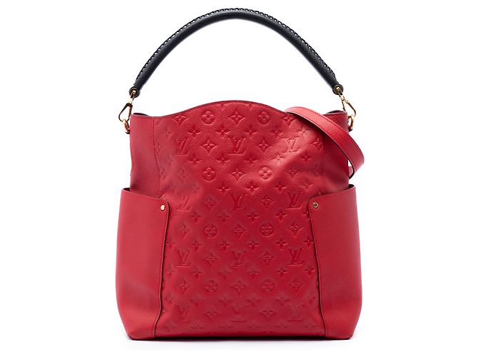 Louis Vuitton Red Monogram Empreinte Bagatelle Rouge