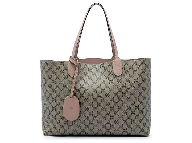 Sac cabas réversible Gucci Beige Medium GG Supreme