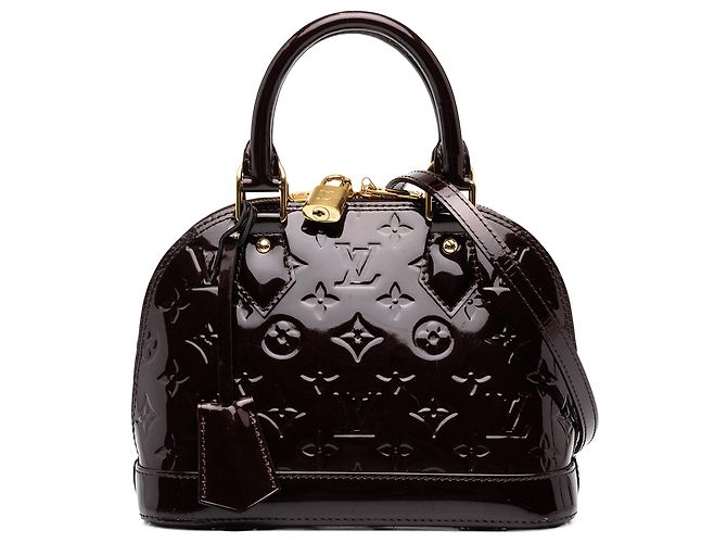 Louis Vuitton Purple Monogram Vernis Alma BB Violet