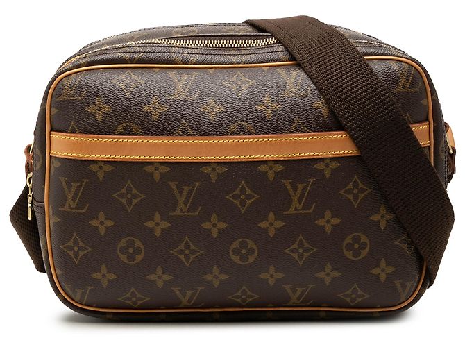Louis Vuitton Brown Monogram Reporter PM Marron