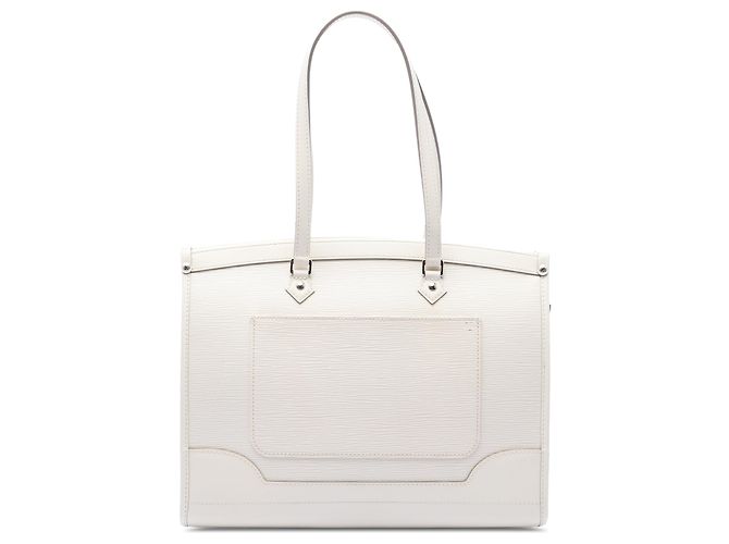 Louis Vuitton White Epi Madeleine GM Blanc Écru