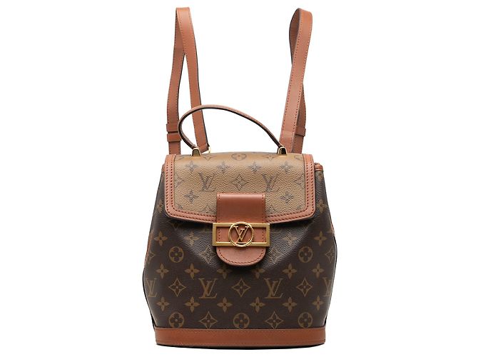 Louis Vuitton Brown Monogram Reverse Dauphine Backpack PM