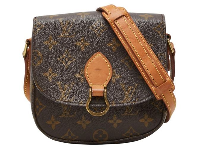 Bolsa de Ombro Louis Vuitton Monogram Mini Saint Cloud Marrom