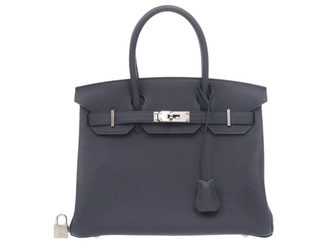 Hermès Hermes Birkin 30 Handtasche in Blue Nuit Blau