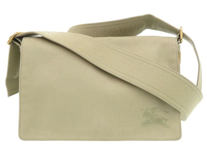 Borsa a tracolla Burberry Hunter Trench Canvas Cachi