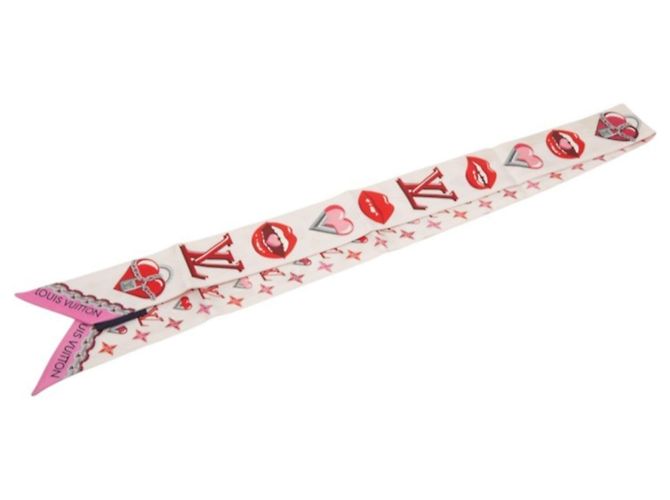 Louis Vuitton Lucky Monogram Bandeau BB Schal Pink Mehrfarben