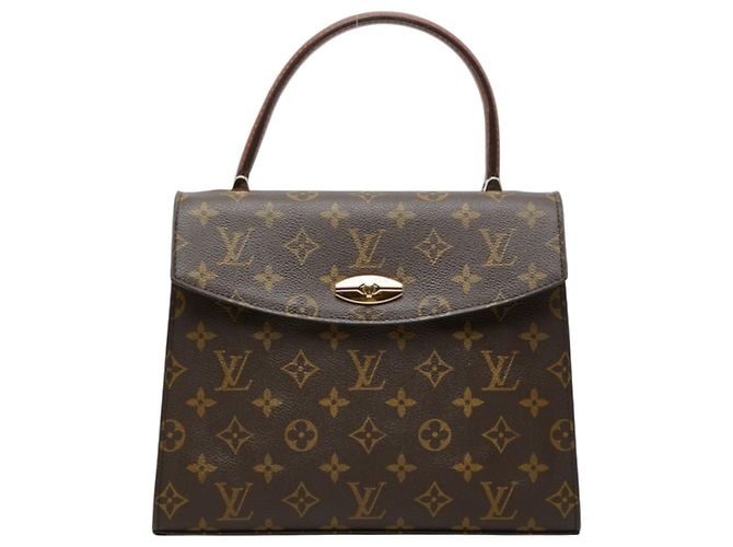 Sac à main Louis Vuitton Monogram Malesherbes Marron