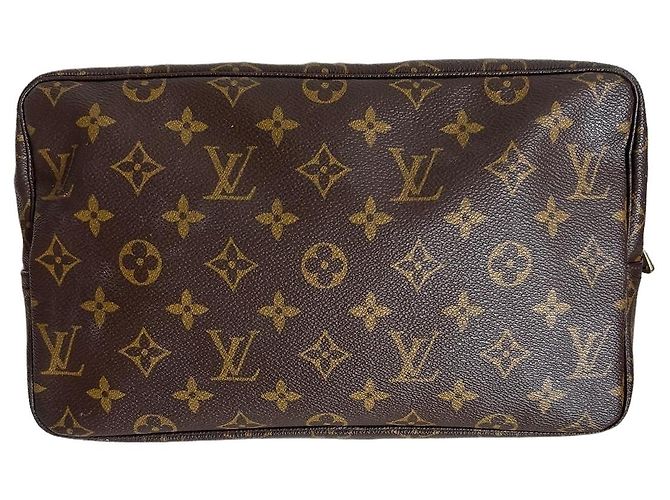 Louis Vuitton Monogram Canvas Kulturbeutel 28cm Braun Monogramm