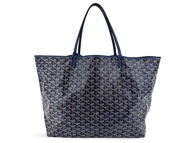 Goyard Saint Louis Coated Canvas PM Blu navy