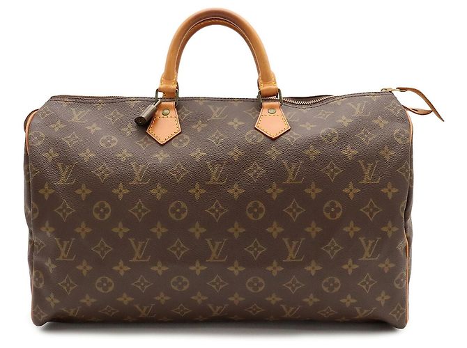 Sac à main Louis Vuitton Monogram Speedy 40 Marron