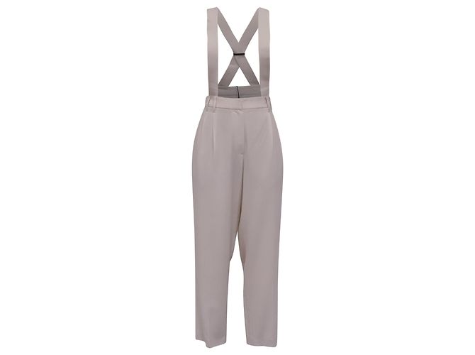 Macacão de perna reta Brunello Cucinelli em viscose creme Branco Cru