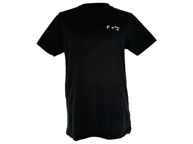 Off White Camiseta Off-White de algodón negro con estampado de Caravaggio