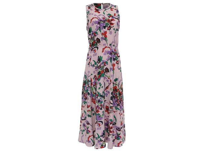 Kate Spade Maxikleid mit Blumenprint aus rosa Polyester