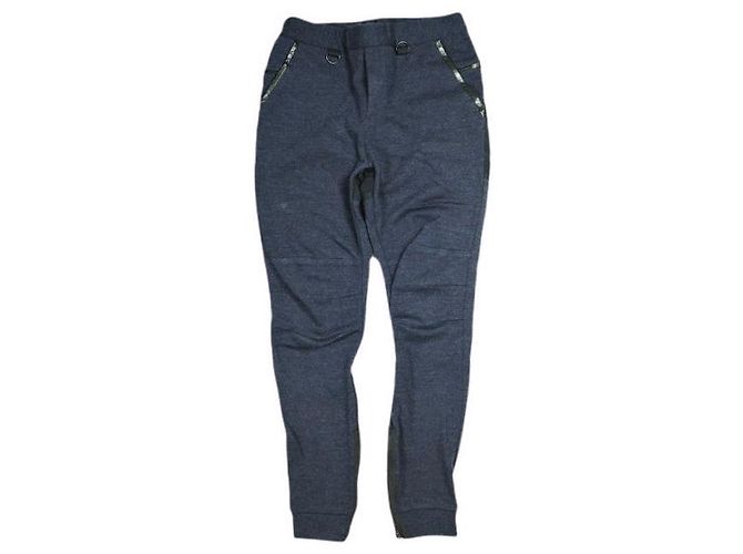 Autre Marque SUNSEA Micro Thermal Knit Wool Pants Blue Navy blue