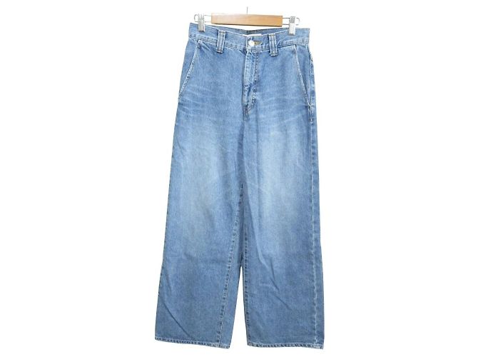 Autre Marque MACPHEE Denim Wide Pants Blue