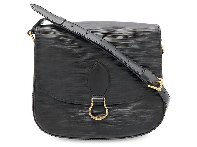 Sac à épaule Louis Vuitton Epi Saint Cloud Noir