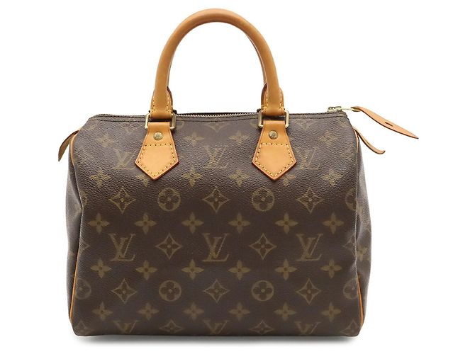 Sac à main Louis Vuitton Monogram Speedy 25 Marron
