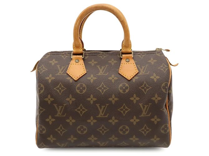 Sac à main Louis Vuitton Monogram Speedy 25 Marron