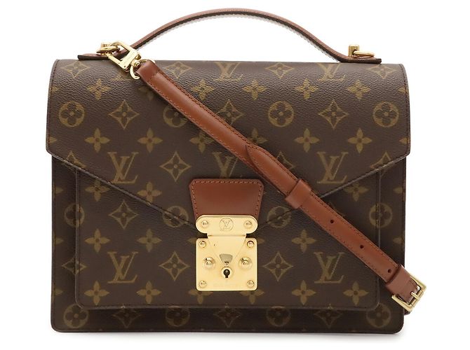 Louis Vuitton Monogram Monceau 28 Handtasche Braun