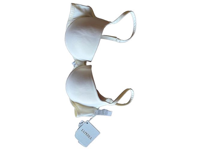 Reggiseno La Perla in seta e cotone Crudo