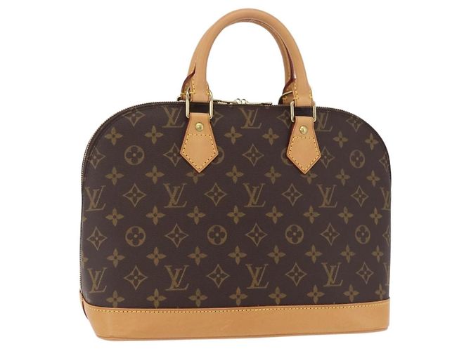 Louis Vuitton Alma Monogram Canvas MM Castaño