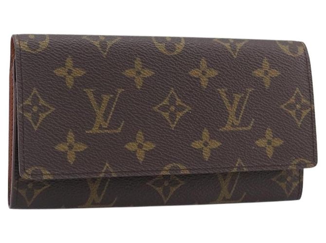 Louis Vuitton Long Macassar Monogram Canvas Marrone