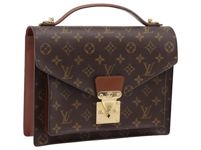 Louis Vuitton Monceau Monogram Canvas Castaño