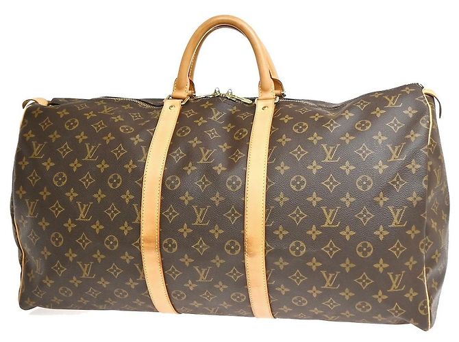 Louis Vuitton Keepall Monogram Canvas 55 Marrone