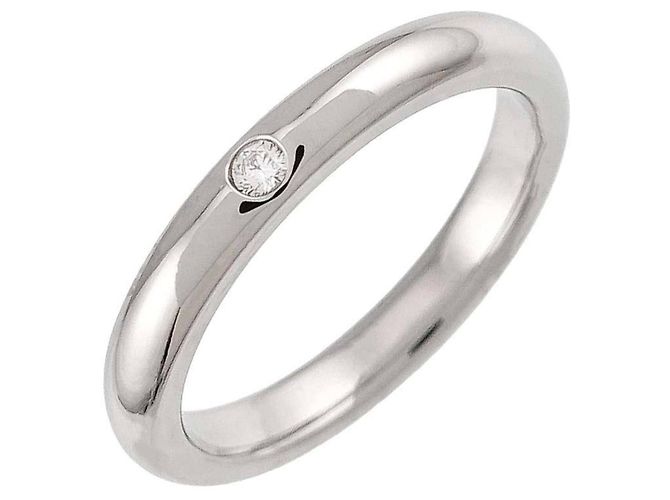 Autre Marque Anillo alianza apilable de platino Tiffany & Co.