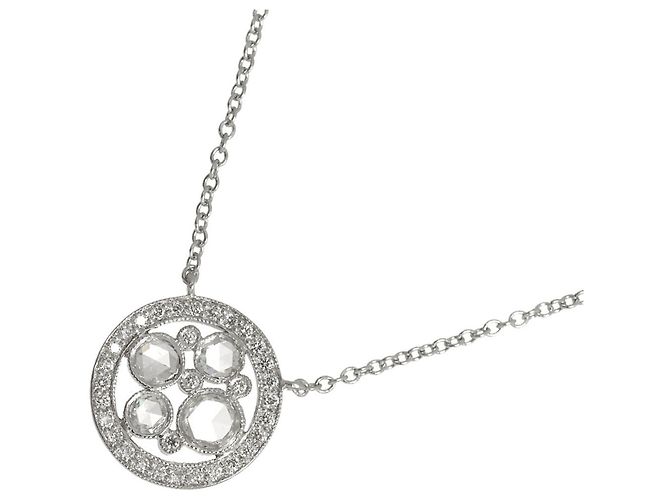 Autre Marque Tiffany & Co. Cobblestone Diamantenhalskette aus Platin