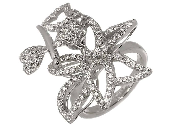 Gucci Flora #9 Ring aus 18K Weißgold
