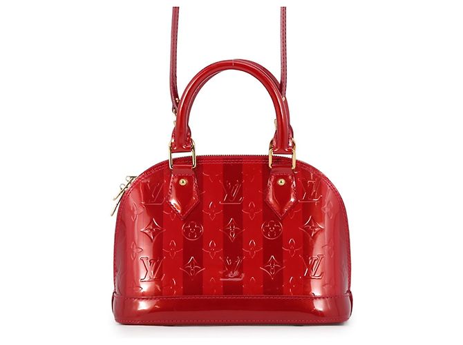 Louis Vuitton Monogram Vernis Alma BB Handtasche Rot