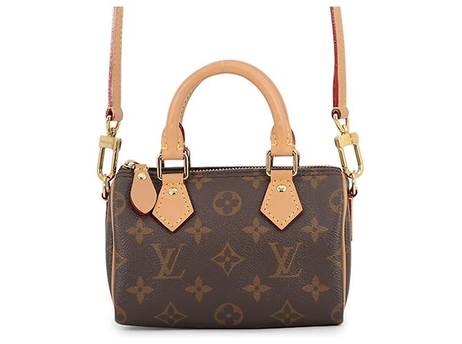 Bolsa Louis Vuitton Monogram Nano Speedy Marrom