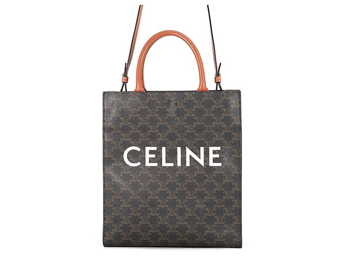 Céline Celine Triomphe Small Vertical Cabas Lederhandtasche