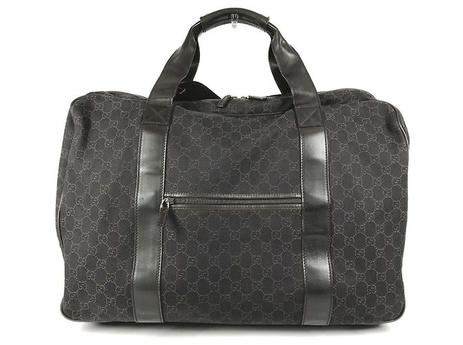 Bolsa Boston Gucci marrom com logo GG