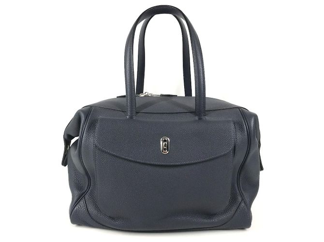 Hermès HERMES Wallago Cabin 35 Bag Navy blue