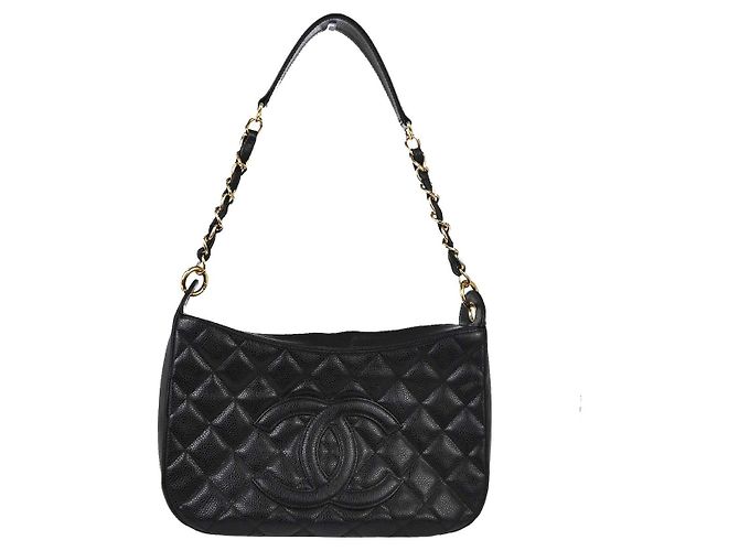 Chanel Timeless CC Chain Quilted Caviar Medium Preto