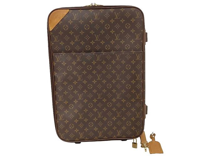 Louis Vuitton Pegase Luggage Monogram Canvas 55 Marrom