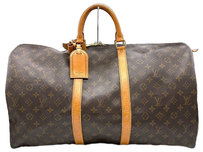 Bolsa Boston Louis Vuitton Monogram Keepall 55 Marrom