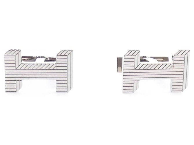 Hermès Hermes Silver Manschettenknöpfe Silber