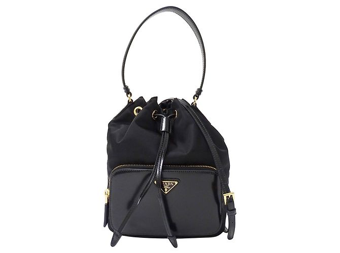 mala de balde Prada Duet Re-Nylon Preto