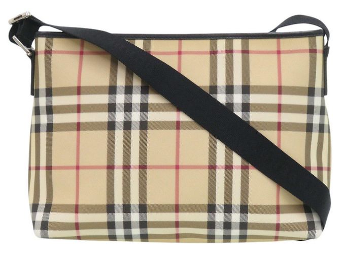 Bolso de hombro Burberry Nova Check Beige