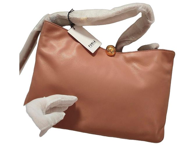 Furla Sfera Rosa Lederhandtasche Medium Pink