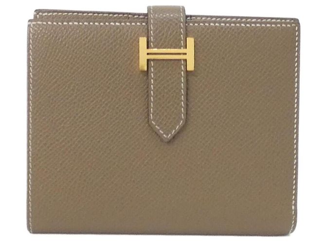 Hermès Hermes Bearn Compact Bill Wallet Taupe