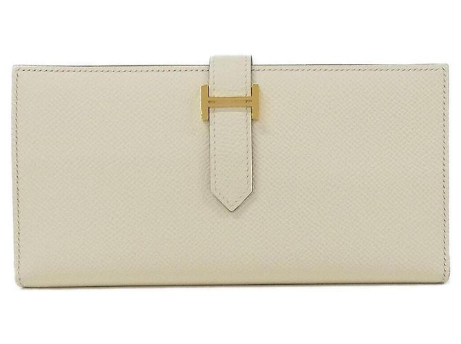 Hermès Hermes Bearn Soufflé Verso Wallet Golden